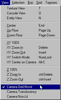View Menu - Camera Grid Move