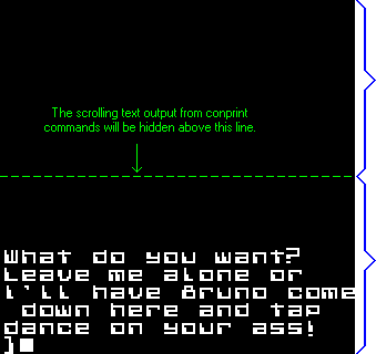 Console display - Console fraction
