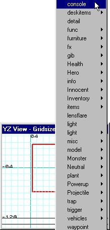 Entity Menu - Making brush into console