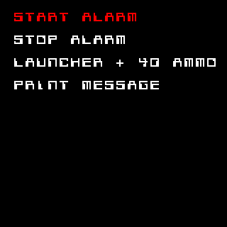 Console display - Interactive menu