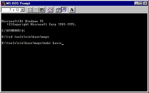 DOS Window - Compiling