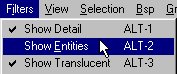 Filters menu