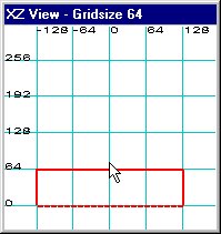 XZ 2D view - Scrolling into position
