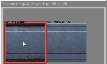 Texture selection window
