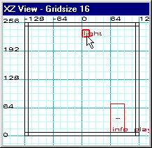 XZ View - Light entity positionned