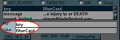 entering the key Key/Value pairs