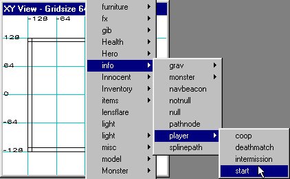 Entity menu - info_player_start
