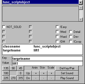 Entity dialog - basic keys