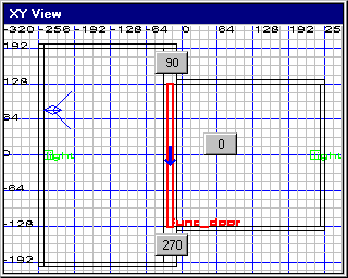 XY View- selected door